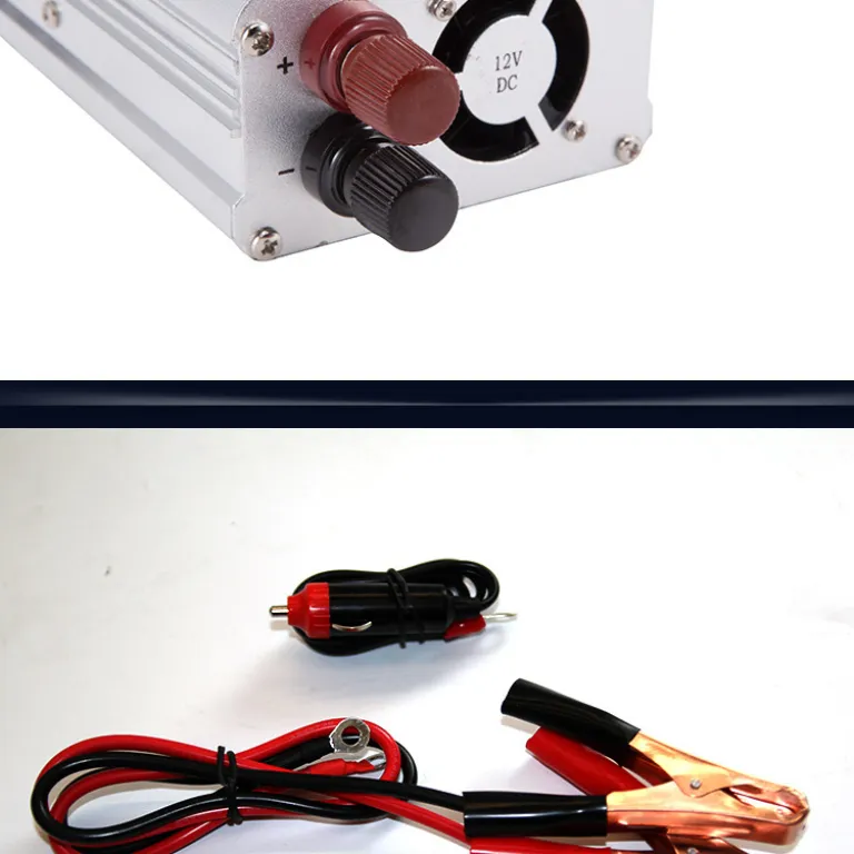 اینورتر خودرو موج اصلاح‌شده نقره‌ای پرفروش 150W تا 2000W تبدیل DC12V به AC220V