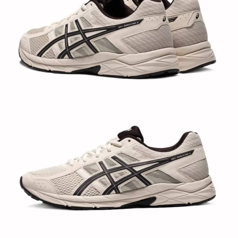 کفش دویدن مردانه ASICS سبک، تنفس‌پذیر و ضربه‌گیر GEL-CONTEND 4
