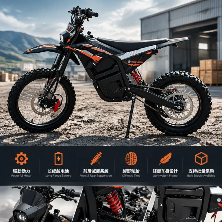 72V موتورسیکلت برقی آفرود لیتیومی بزرگسال