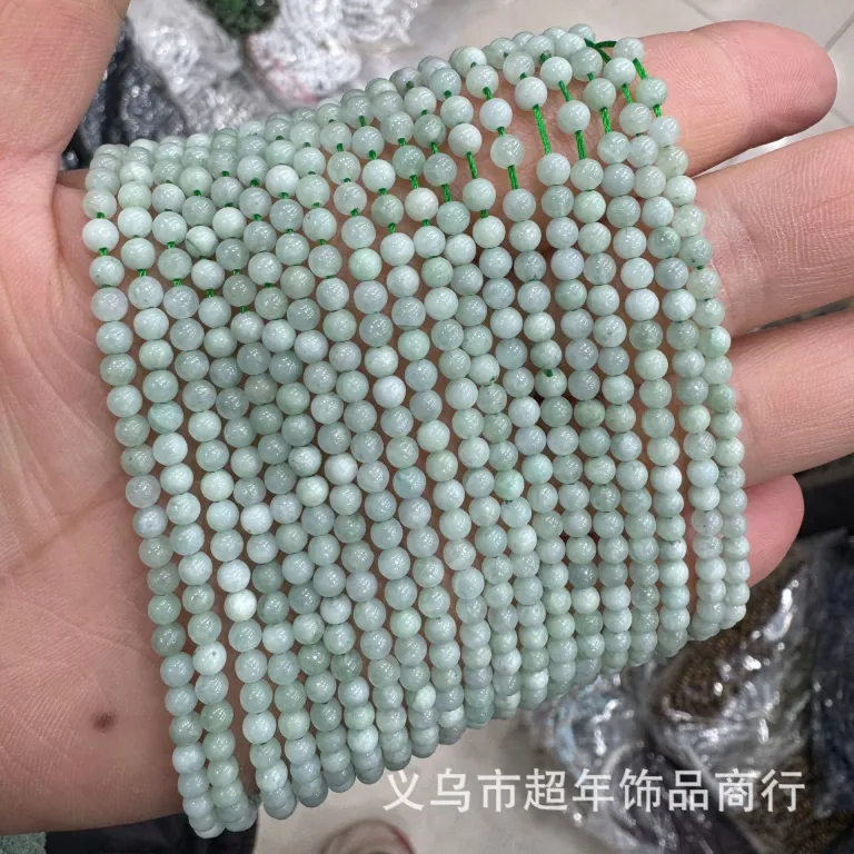 2mm3mm4mm مهره‌های گرد کوچک سنگ طبیعی، لوازم جانبی زیورآلات، آمیتیست، آونتورین سبز، تورمالین، مهره‌های DIY عمده