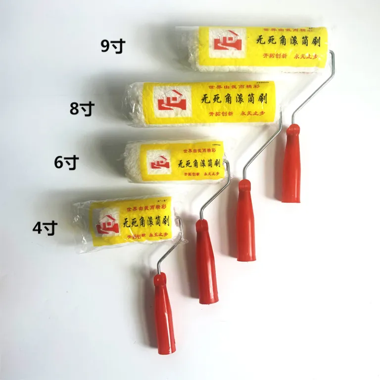 غلتک رنگ بدون نقطه کور 6 اینچ 8 اینچ 9 اینچ پرزبلند رنگ لاتکس دیوار رنگ‌آمیزی عمده