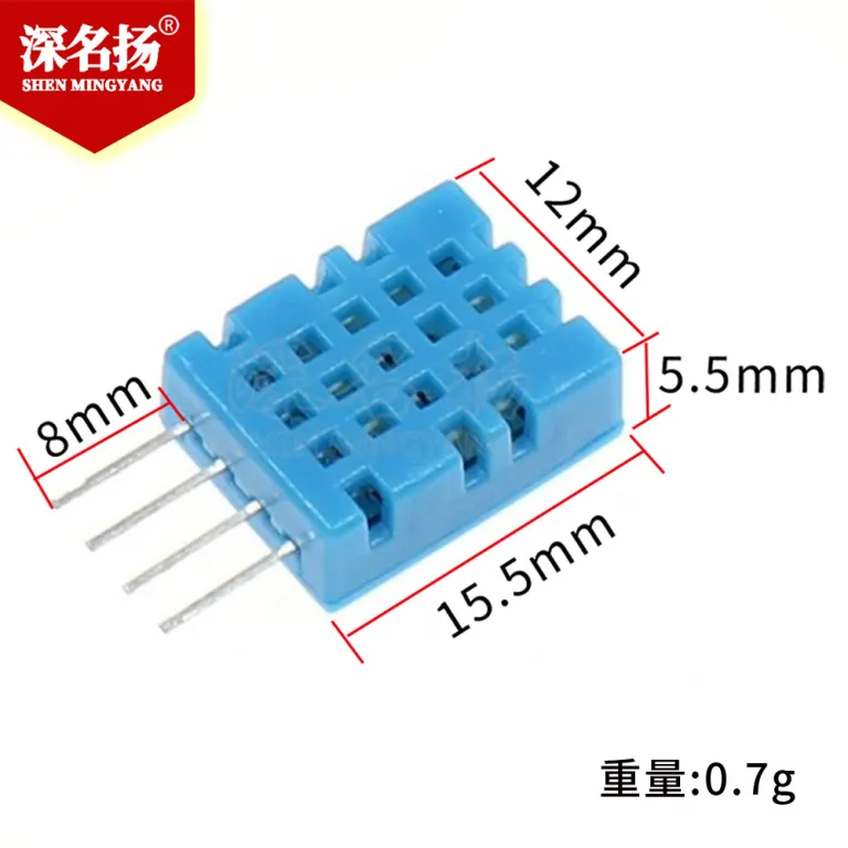 DHT11سنسور دما و رطوبتDHT-11 ماژول بلوک الکترونیکی خروجی ولتاژ دیجیتال3.3V-5V