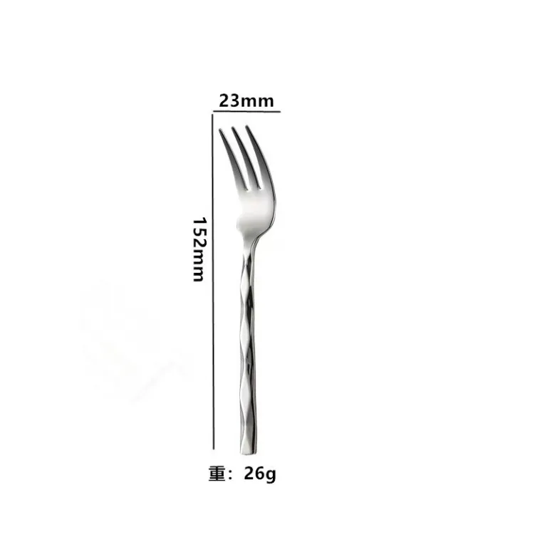 ست کارد و چنگال هتل لوکس با دسته الماسی، چاقو و چنگال و قاشق استیک با دسته کریستالی5pcs