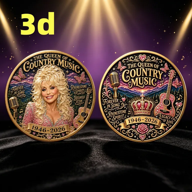 سکه یادبود ابدی دالی پارتن Dolly Parton Commemorative Coin برای فروشگاه مستقل برون‌مرزی