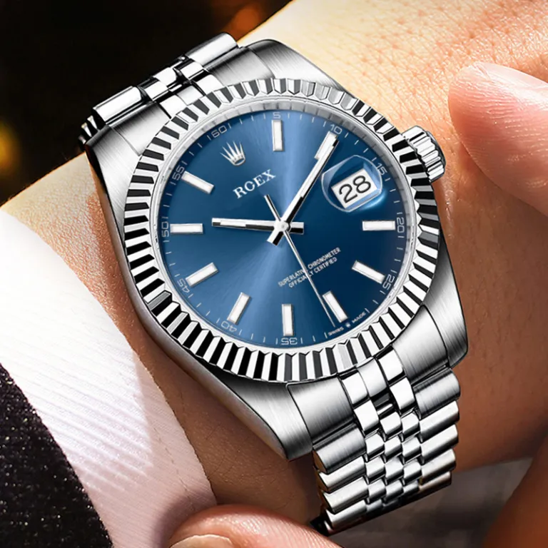ساعت مردانه اتوماتیک رولکس طرح Datejust بند استیل ضدآب کلاسیک مجلسی