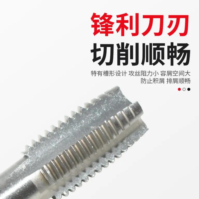 شیر دستی فروش مستقیم کارخانه با سختی بالا شیر شیار مستقیم ابزار قلاویز m3-m24 شیر دستی دنده استاندارد درشت
