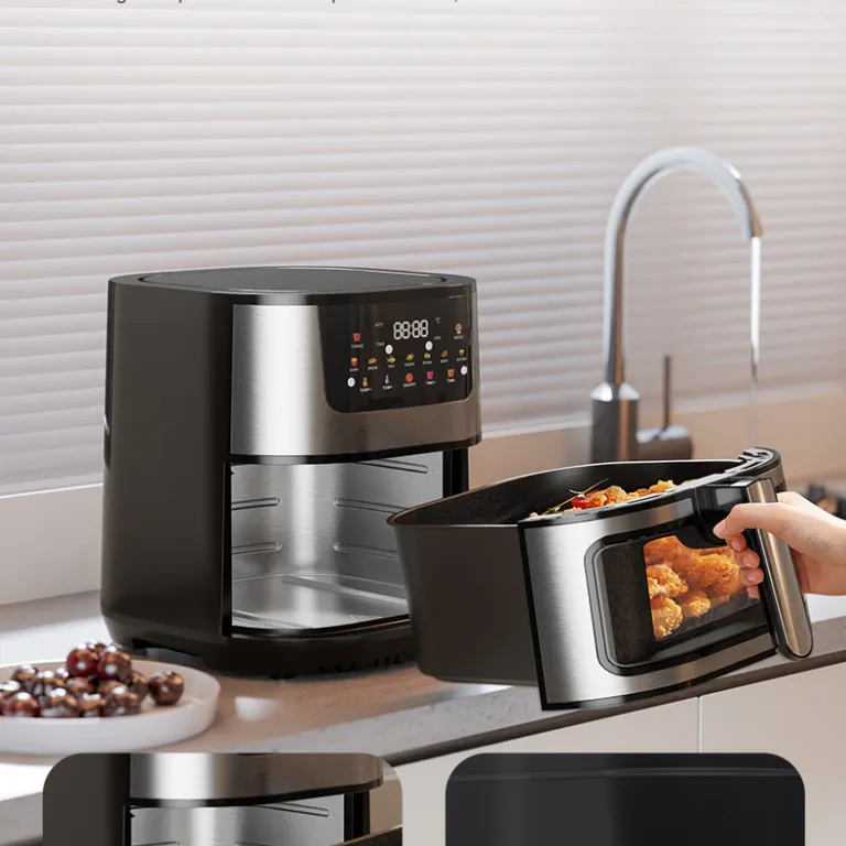 سرخ‌کن بدون روغن Airfryer 15L با ظرفیت بالا، چندکاره خانگی از جنس استیل ضدزنگ، مجهز به پنجره دید و المنت حرارتی بالا و پایین