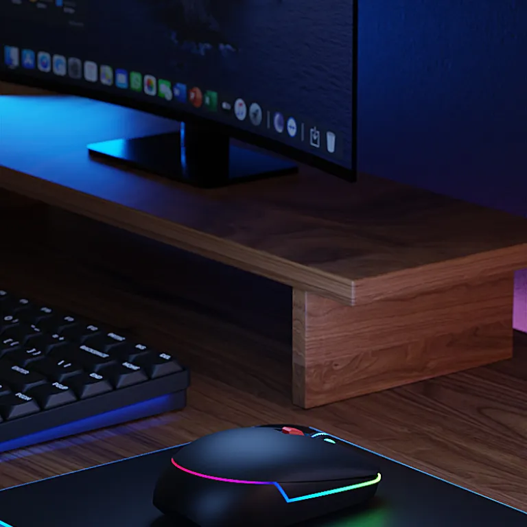 ماوس هوشمند با هوش مصنوعی و فرمان صوتی، ماوس شارژی دو حالته با نور RGB، ماوس مدل بزرگ Starfire با GPT هوشمند