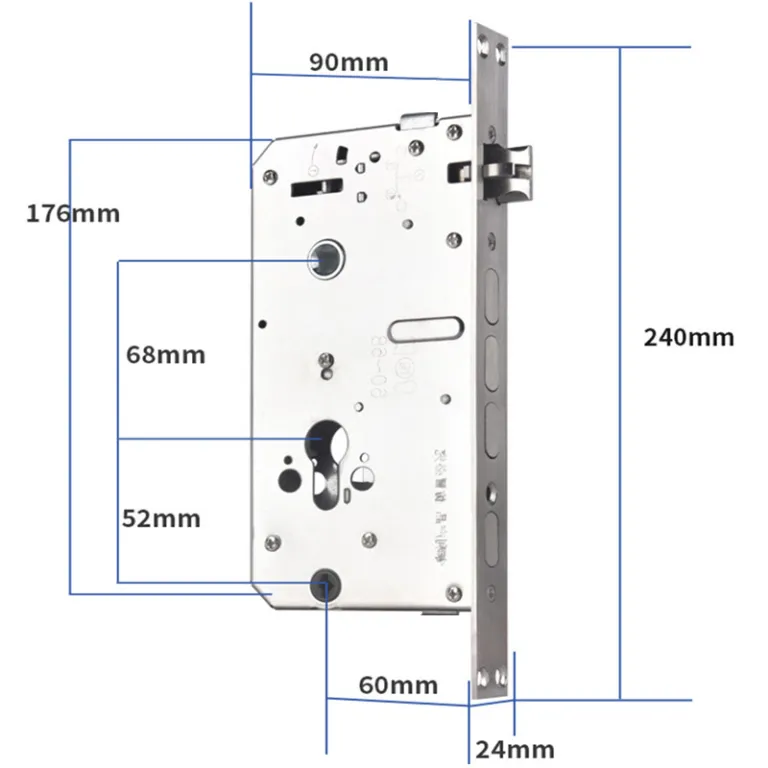 قفل هوشمند کراس‌بوردر با تشخیص رگ کف دست و چهره، قفل درب هوشمند Tuya با اینترکام، قفل رمزی و اثر انگشتی تمام‌اتوماتیک 3D