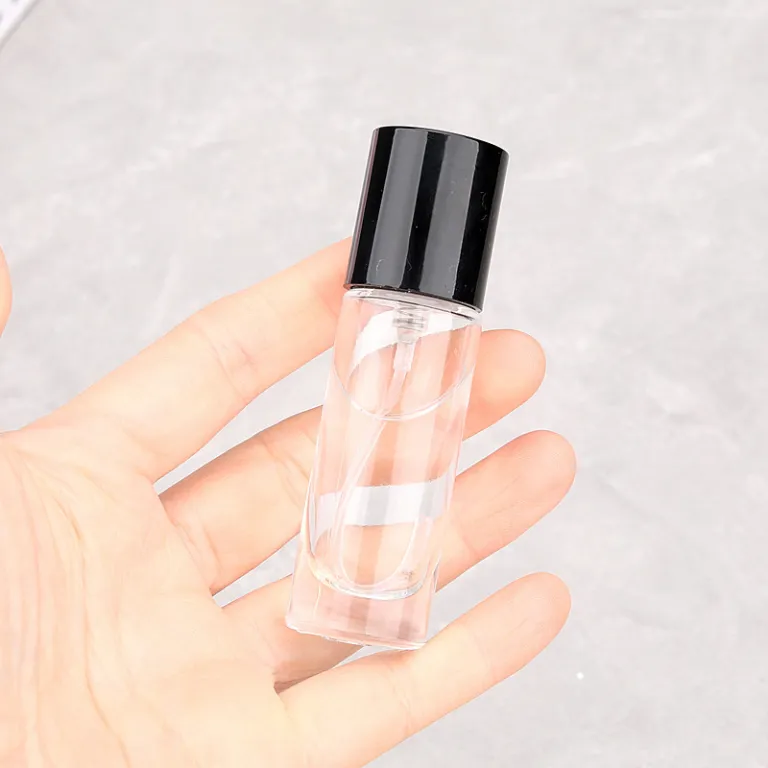 10ML15ML بطری تقسیم عطر شیشهای اسپری قابل حمل با درپوش چوب گردو و راش، خالی و فشاری