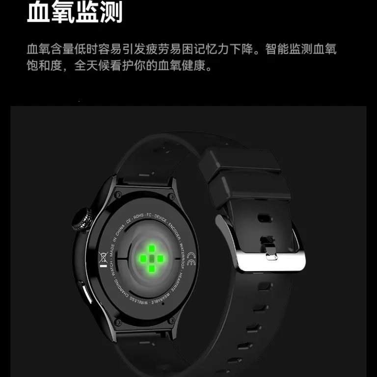 ساعت هوشمند Huaqiangbei Watch4 Pro با صفحه گرد، پشتیبانی از Alipay، NFC، تماس بلوتوثی و چندکاره ورزشی