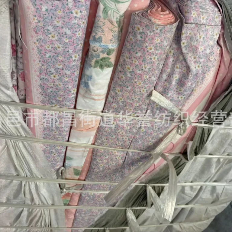 عمده فروشی کارخانه پارچه چاپی موجودی انبار، پارچه درجه دو و معیوب، پارچه روتختی، روبالشی و روبالشتی، منبع کارخانه برای تصفیه موجودی
