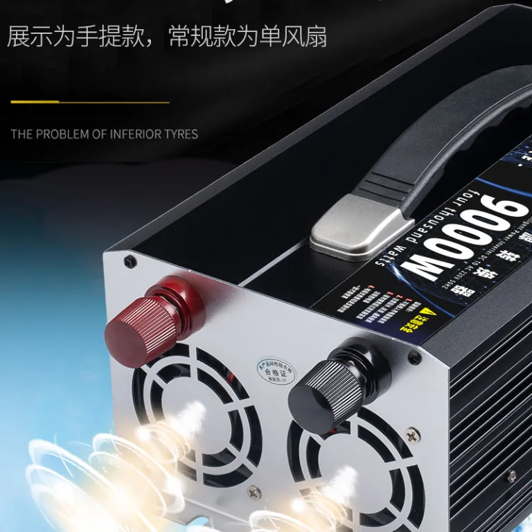 مبدل پرقدرت خودرو کامیون خودروی برقی 12V24V48V60V به 220V اینورتر خودرو موج اصلاح‌شده