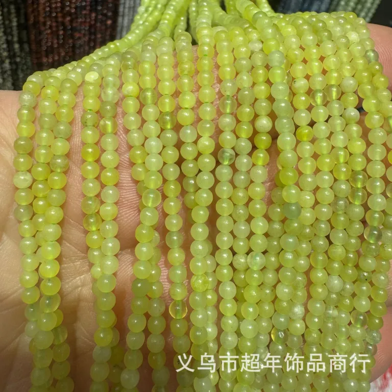 2mm3mm4mm مهره‌های گرد کوچک سنگ طبیعی، لوازم جانبی زیورآلات، آمیتیست، آونتورین سبز، تورمالین، مهره‌های DIY عمده