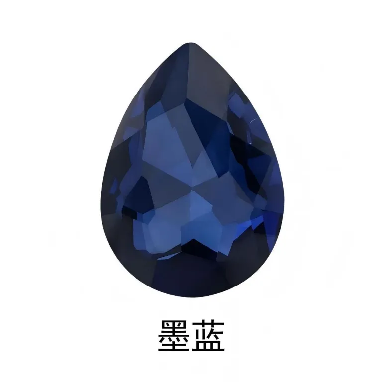 نگین قطره‌ای ته‌تیز طرحدار برای کیف، زیور مو، لباس، لوازم DIY، روکش نقره واقعی، نگین شیشه‌ای ته‌تیز