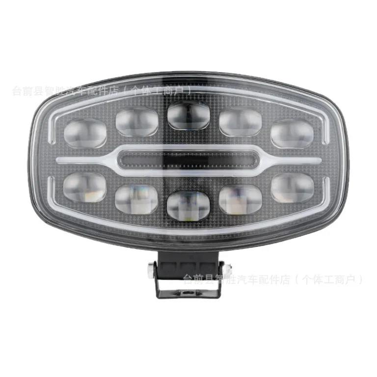 چراغ LED مربعی اروپایی خودرو با چند حالت نور، چراغ هشدار و روشنایی دو منظوره برای سقف و کنار خودروهای باری