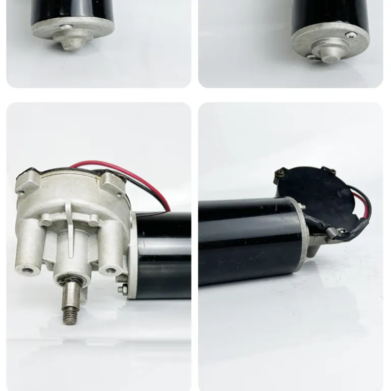 موتور DC جاروبک دار موتور جانبی دستگاه تغذیه سیم طبق نقشه و نمونه فروش مستقیم کارخانه عمده فروشی