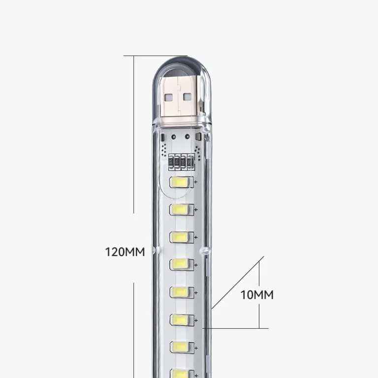 چراغ خواب USB 3LED با روشنایی بالا 8، چراغ USB 16، چراغ خواب 24، مناسب کمپینگ و خوابگاه دانشجویی