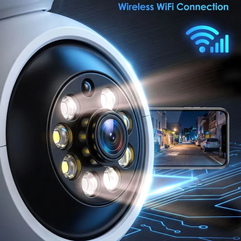 دوربین مداربسته لامپی Yoosee مخصوص منزل 1080P با کیفیت تصویر بالا، کنترل از راه دور، بی‌سیم هوشمند، دید در شب و مجهز به چراغ