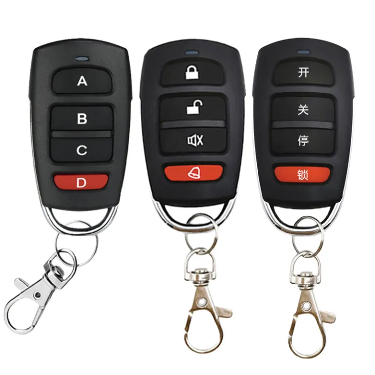 ریموت کنترل بیسیم کپی قوی 4 کاناله 433/315MHZ برای درب پارکینگ، راهبند، درب کرکرهای تلسکوپی، کرکره برقی و دزدگیر