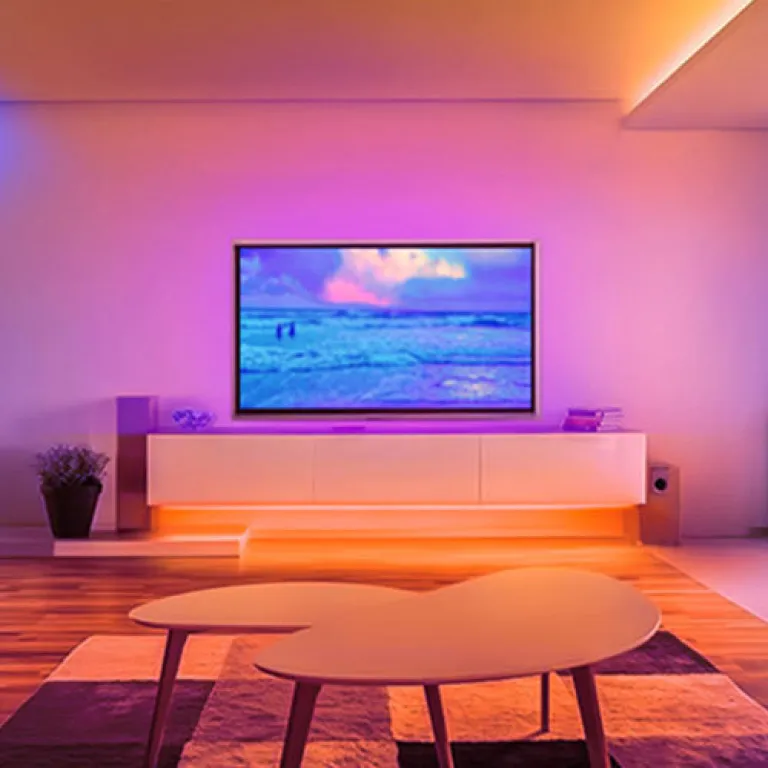 نوار LED چهارکاره RGBW 24v کم‌ولتاژ 120 مهره در متر، مناسب دکوراسیون بار و KTV، نوار 3535