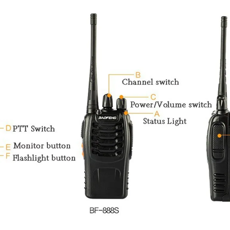بیسیم بائوفنگ 888s برای فضای باز و کارگاه BAOFENGBF-888s بائوفنگ بی‌سیم پرقدرت