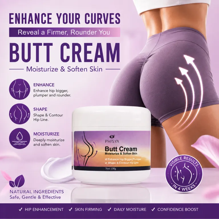کرم باسن buttcream کرم حجم‌دهنده و سفت‌کننده باسن برای فرم دهی باسن هلویی سفارشی‌سازی خرده‌فروشی برون‌مرزی