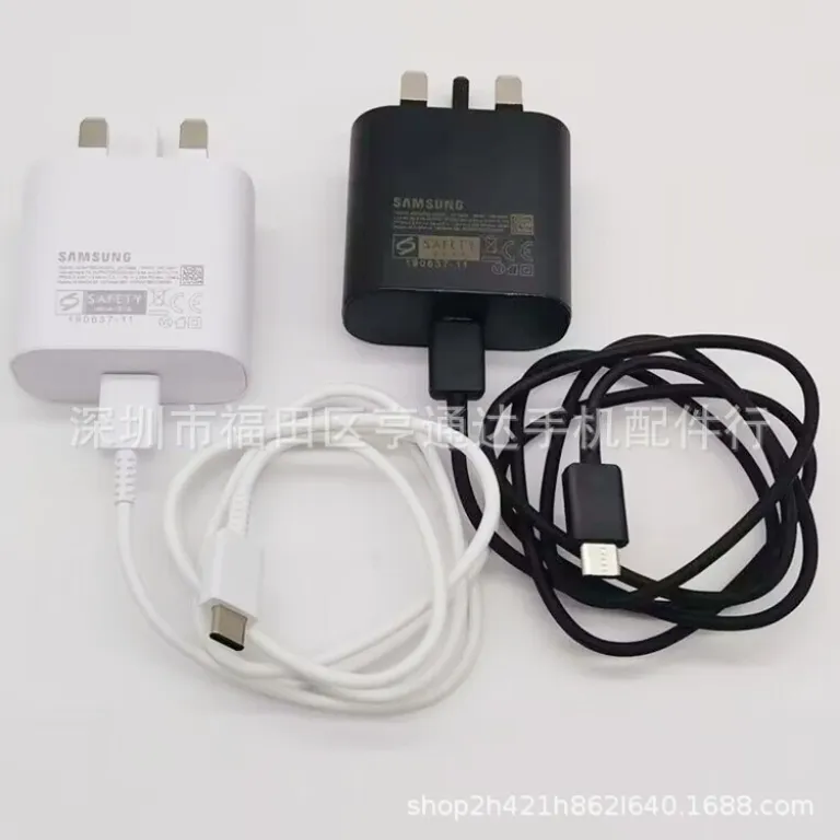 شارژر اورجینال سامسونگ 25W note20/S22+/S21U PD 25w با شارژ فوق سریع و کابل