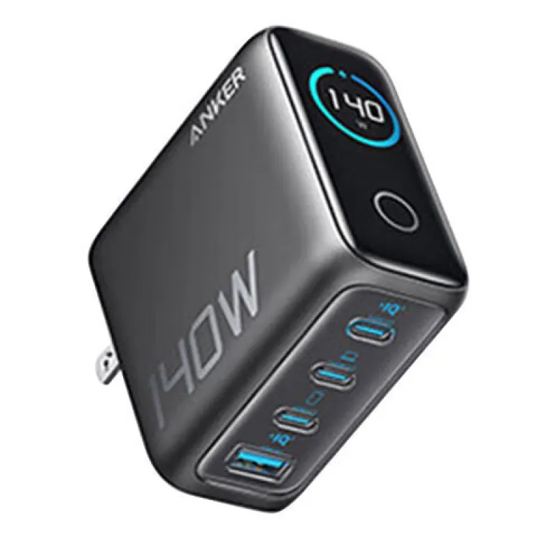 ست شارژر و کابل ANKER 140W گالیوم نیترید با دو نمایشگر هوشمند B2697