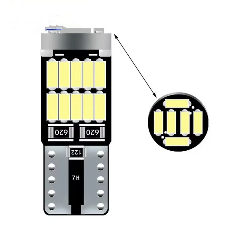 چراغ LED خودرو T10 4014 26SMD ضد خطا و پرنور W5W چراغ مطالعه و پلاک