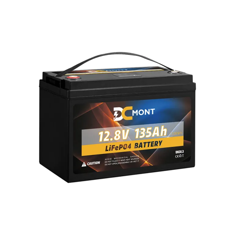 باتری لیتیوم آهن فسفات DC MOUNT 12.8V 135AH با BMS داخلی مناسب برای تامین برق کاروان و کمپینگ