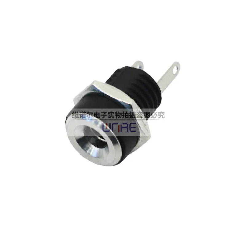 کانکتور فلزی دایرهای ضدآب رزوه‌ای منبع تغذیه DC-022B 5521 5525 سوکت مادگی شارژ DC