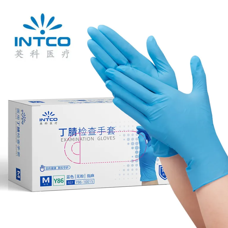 دستکش یکبارمصرف معاینه پزشکی اینکو از جنس PVC، لاتکس، نیتریل و لاستیک مصنوعی، مخصوص مواد غذایی