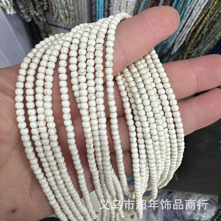 2mm3mm4mm مهره‌های گرد کوچک سنگ طبیعی، لوازم جانبی زیورآلات، آمیتیست، آونتورین سبز، تورمالین، مهره‌های DIY عمده