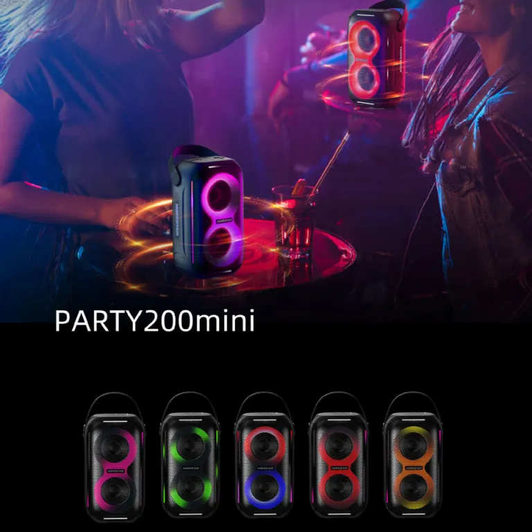 HOPESTAR-PARTY2000 مینی 2023 اسپیکر بلوتوثی بی‌سیم جدید با پشتیبانی از کارت حافظه و USB، هدیه خلاقانه