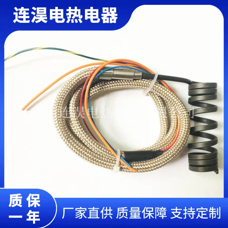 هیتر تعبیه‌شده استیل ضدزنگ کارخانه‌ای برای سیستم راهگاه گرم تزریق، نازل و گیت با فنر 220V