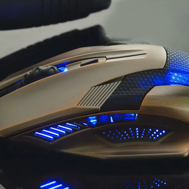 ماوس گیمینگ بی‌سیم بلوتوثی بی‌صدا با شارژ بی‌سیم 10 کلید و نور RGB 4800DPI