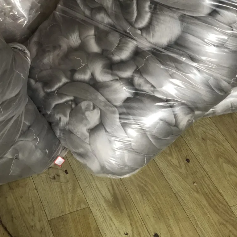 ابریشم خام توت بدون صمغ‌گیری، مناسب موی عروسک دست‌ساز و کاربردهای تزئینی