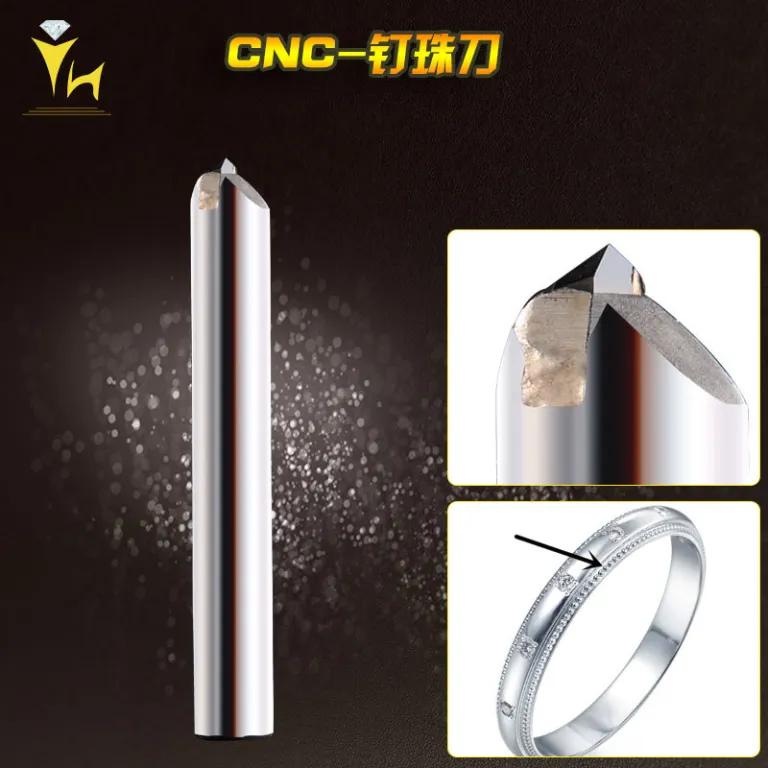 مته الماسه تککریستال MCD یوهه برای CNC طلا و جواهر، حکاکی و فرزکاری