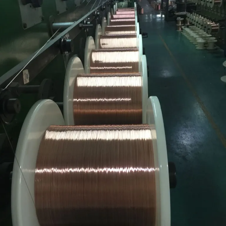 تولید کارخانه سیم لخت مس با روکش آلومینیوم منیزیم CCAM: 0.50-0.59mm ＞180 مقاومت کششی 55٪ رسانایی