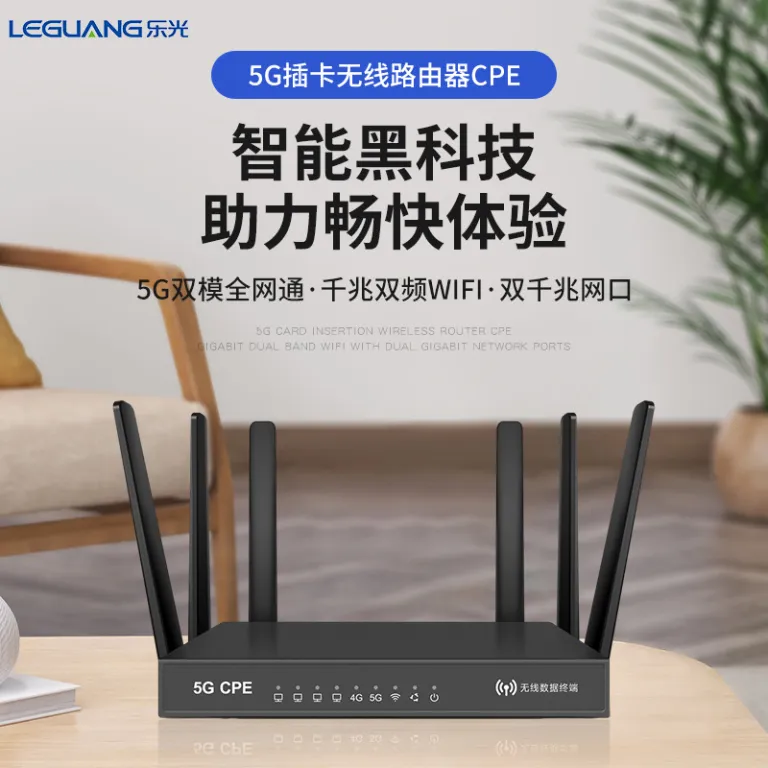 5G روتر بی‌سیم CPE صنعتی دو بانده گیگابیتی برای سازمان، خانه و محل کار با پشتیبانی از سیم‌کارت و تبدیل به وای‌فای