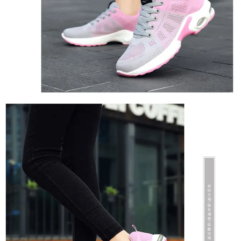 کفش ورزشی زنانه بهاره کراسبوردر سایز بزرگ زیره نرم کفش دویدن کفش هوا shoes کفش توری راحتی