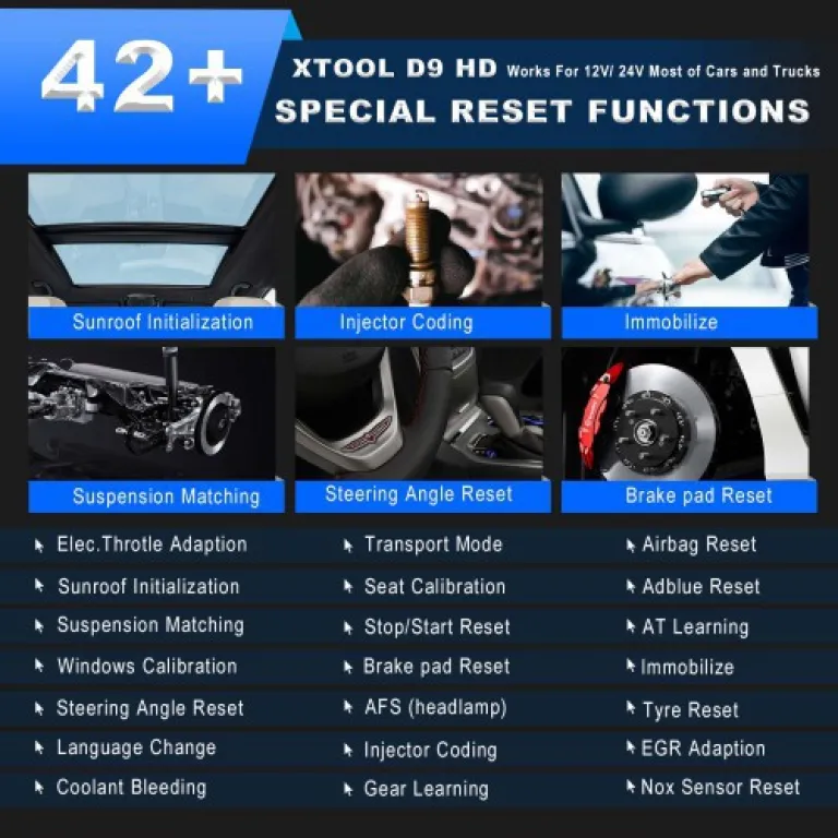 دستگاه عیبیاب کامیون و خودرو XTOOL D9