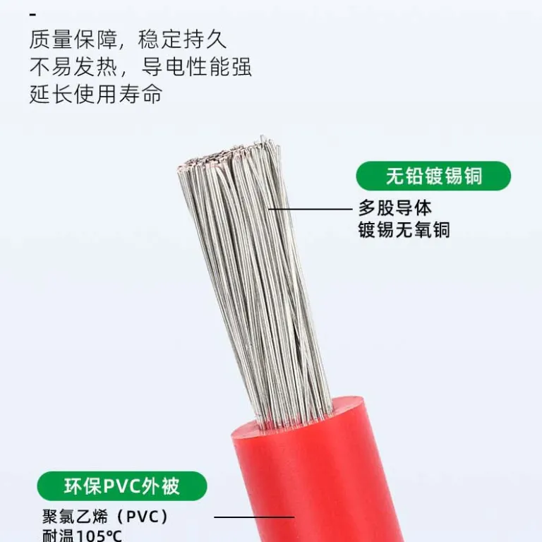 سیم برق 105 درجه، سیم الکترونیکی استاندارد 1015، سیم آمریکایی 16awg12 10 8 6 4 شماره PVC مقاوم در برابر حرارت