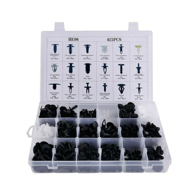 بسته 415PCS بست‌های پلاستیکی انبساطی برای تزئینات داخلی درب خودرو، سپر و پنل