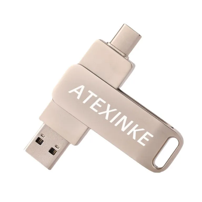 فلش مموری چرخان فلزی type-c فلش پرسرعت usb3.032g فلش مموری otg16g دوکاره گوشی و کامپیوتر خودرویی