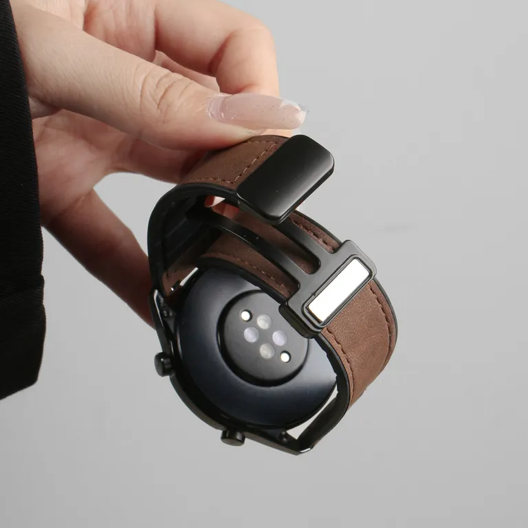بند چرمی gt6 مناسب ساعت هوشمند هواوی واچ gt7 مدل watchgt5 طرح جدید اسپرت 3 تنفسپذیر gt4 پاییز و زمستان
