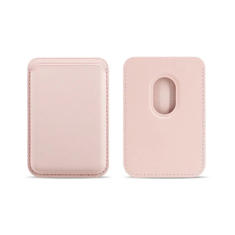 کیف کارت چرم PU مگ‌سیف با آهنربای قوی مناسب اپل 16Pro کیف کارت قاب گوشی iPhone17 جا کارتی مگنتی