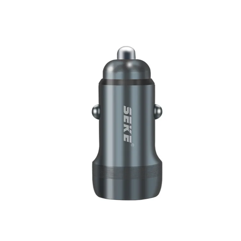 آداپتور فندکی شارژ سریع دو پورت A+C شی‌کو C18 PD30W مناسب شارژ گوشی‌های اپل و اندروید