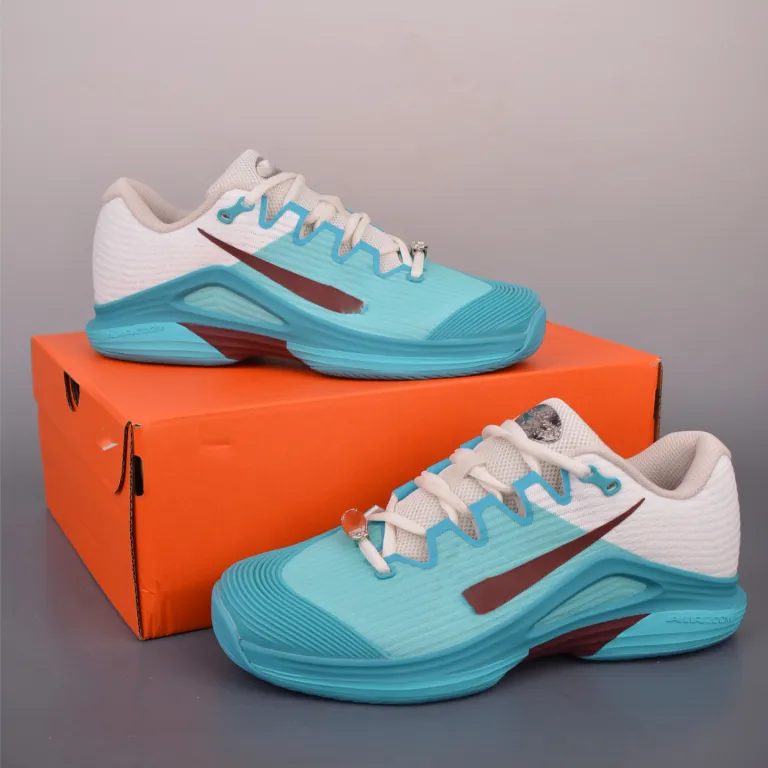 کفش تنیس Vapor 12 نسخه بالا مخصوص بازی واقعی، زنانه و مردانه برای زمین سخت، کفش تنیس پیشرفته، کفش تمرینی با پشتیبانی و چسبندگی